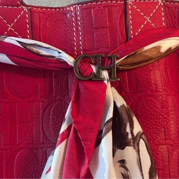 Carolina Herrera Red Tote Bag​​​​